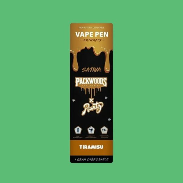 THC Vape Pen Packwoods x Tiramisu 1ml