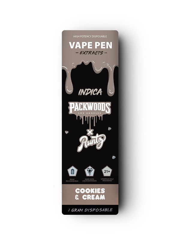 THC Vape Pen Packwoods x Cookies and Cream 1ml