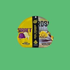 Dual Chamber THC Vape Pen 0.5+0.5ml Sorbet & Yellow Roses