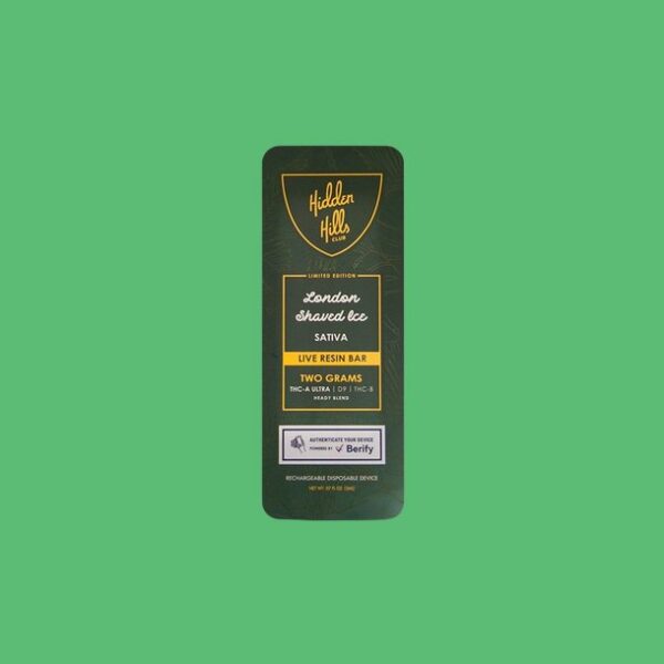 THC Vape Pen 2 ML HIDDEN HILS Club “London Shaved Ice”